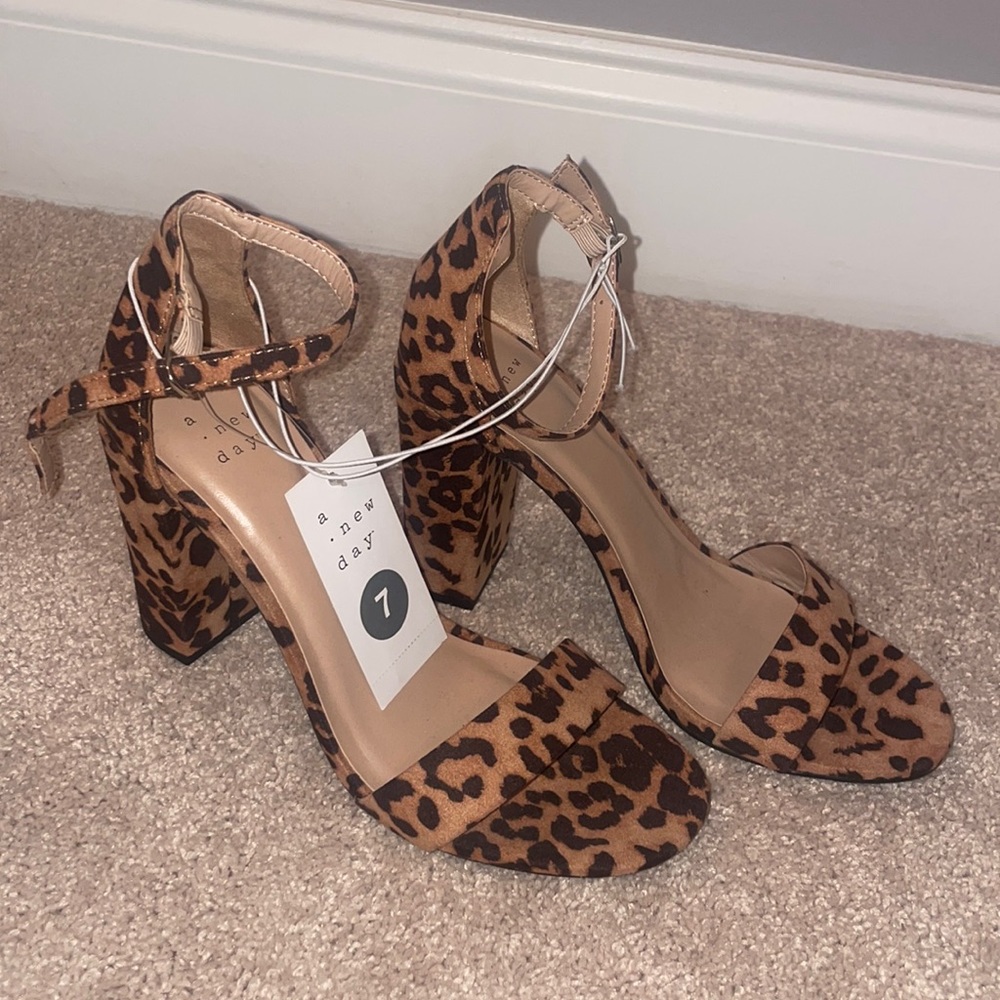 Cheetah Block Heels